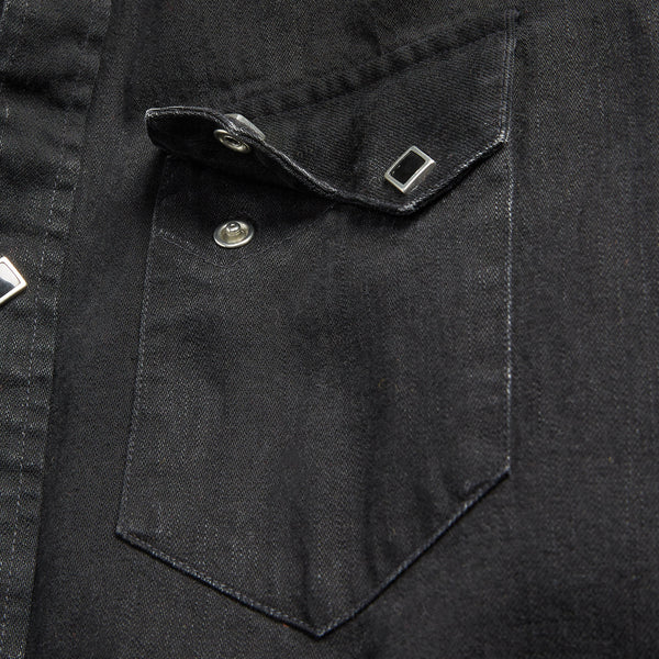 WESTERN DENIM SHIRT - BLACK WASH