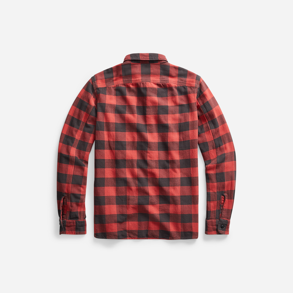 Plaid Twill Workshirt - Red / Black