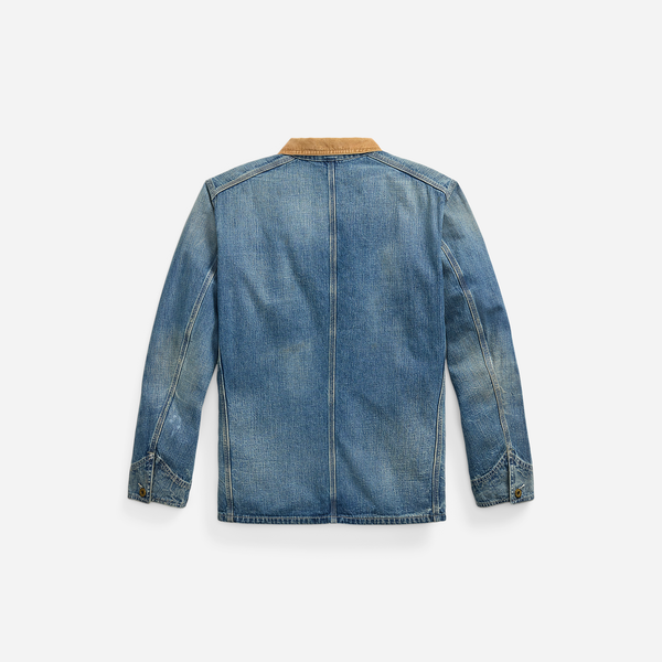 Corduroy Collar Denim Jacket - Wrightsville Wash