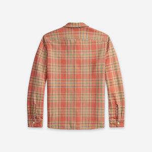 Double RL By Ralph Lauren - PLAID TWILL WORK SHIRT - RED/BLUE-GREEN -  - Alternative View 1