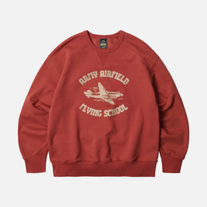 Frizmworks - ARMY AIRFIELD SWEATSHIRT - BURNT RED -  - Main Front View