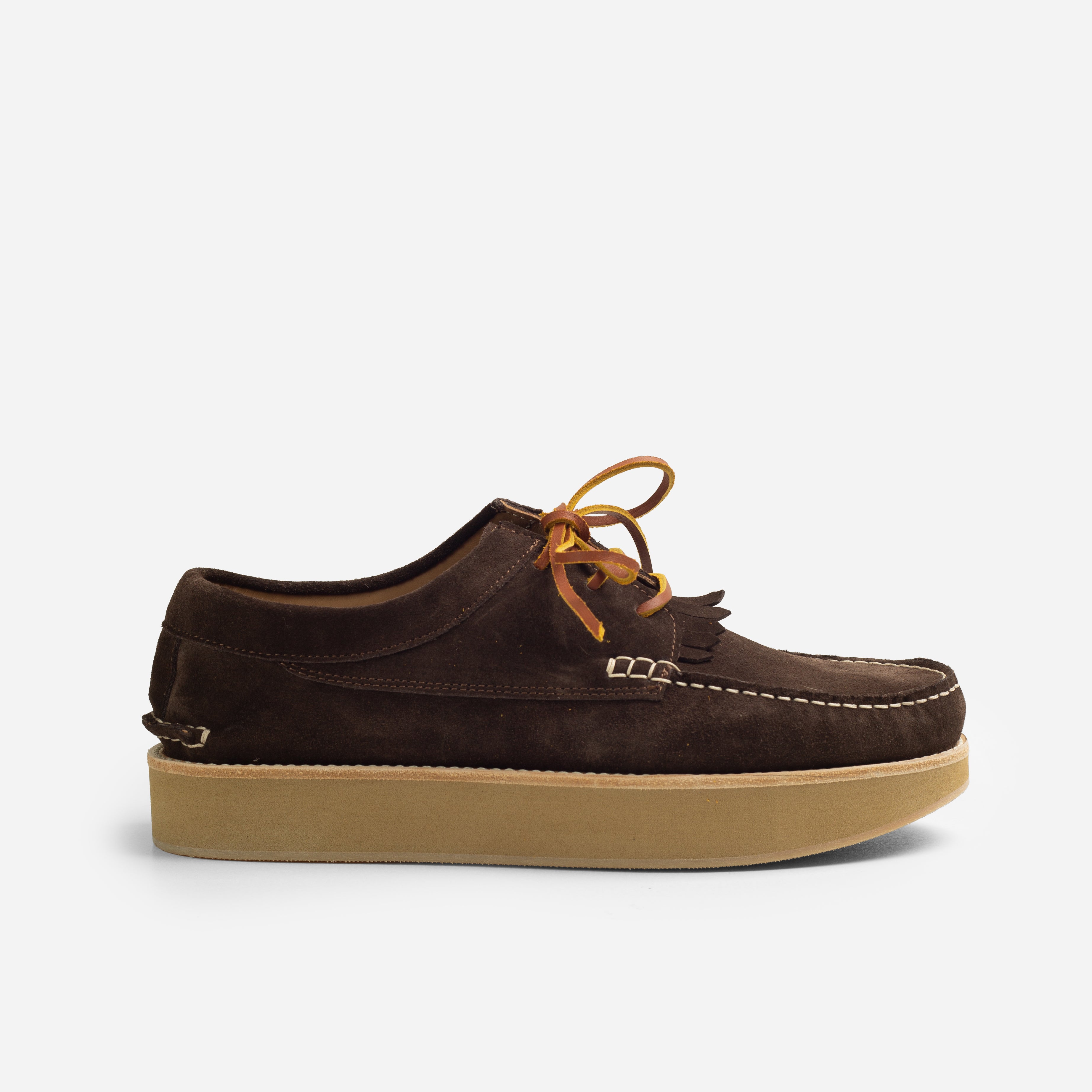 Arrow Moccasin Company FRINGE ROCKER MOC - BROWN - The Great Divide