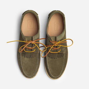 Arrow Moccasin Company - FRINGE ROCKER MOC - OLIVE -  - Alternative View 1