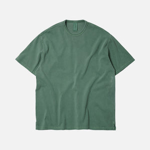 Frizmworks - OG PIGMENT DYEING HALF TEE - GREEN -  - Main Front View