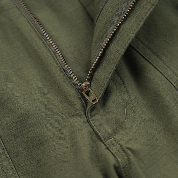 BACKSATIN ESSENTIAL FATIGUE SHORTS - OLIVE