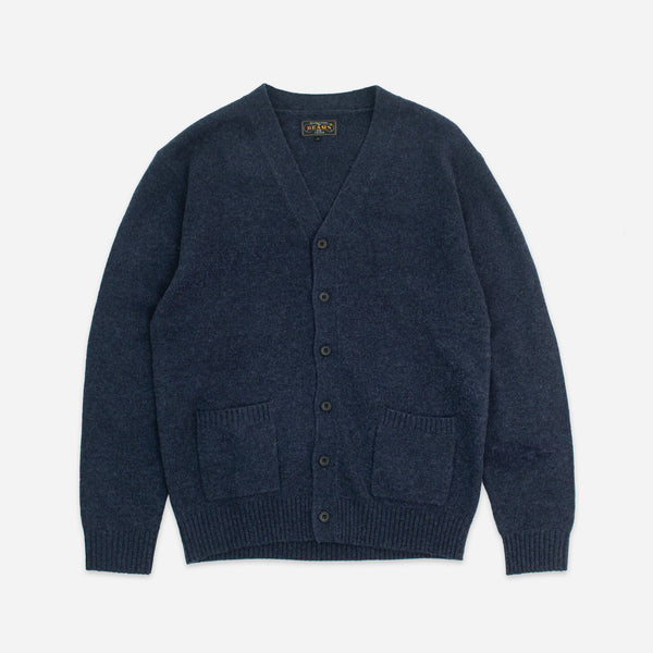 CLASSIC WOOL 7G CARDIGAN - NAVY