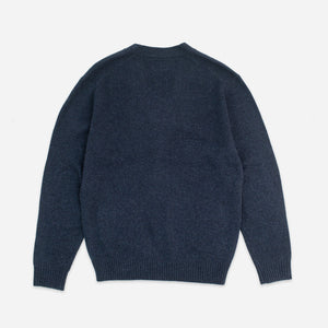 Beams+ - CLASSIC WOOL 7G CARDIGAN - NAVY -  - Alternative View 1