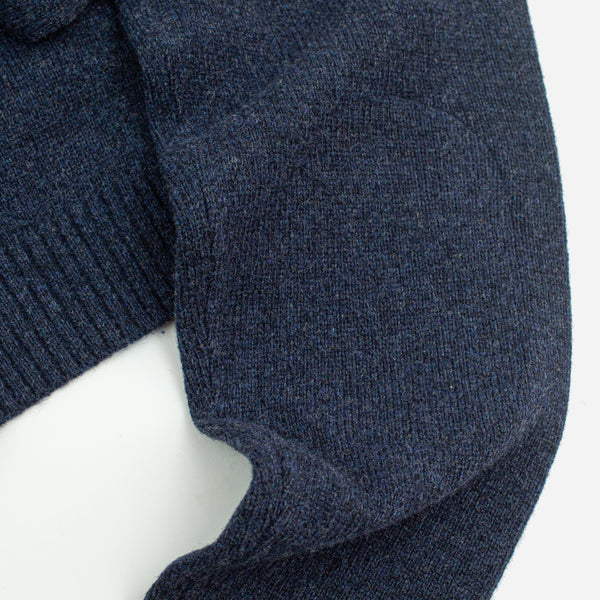 CLASSIC WOOL 7G CARDIGAN - NAVY