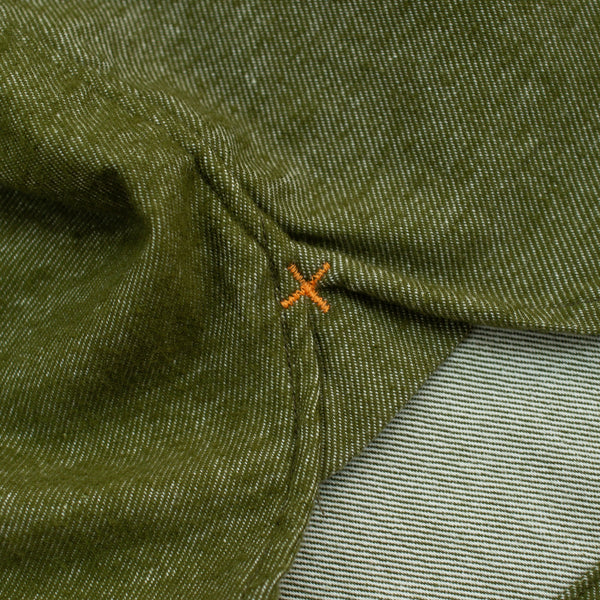 SOLID FLANNEL SHIRT - OLIVE