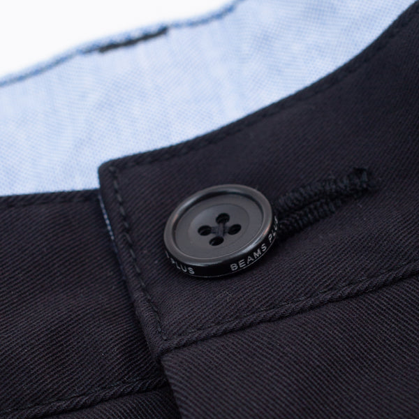 2 PLEAT CLASSIC TWILL CHINO TROUSER - BLACK