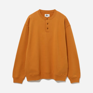 Pilgrim Surf + Supply - BENJAMIN BUTTON SWEATSHIRT - ORANGE -  - Main Front View