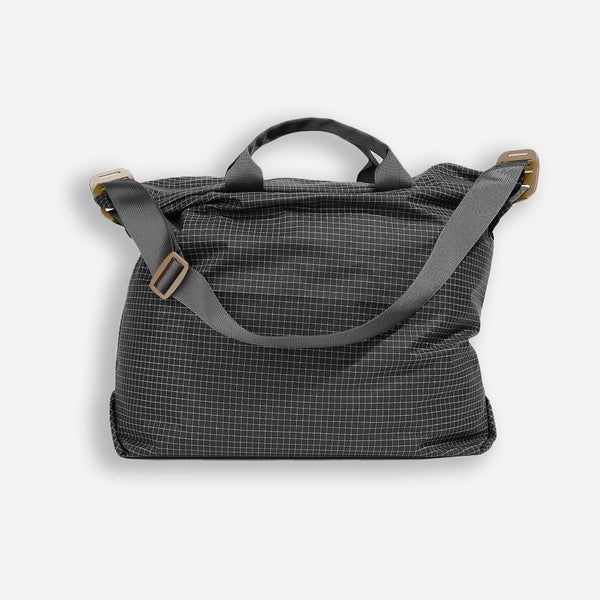 RIPSTOP ZIP TOTE BAG - BLACK