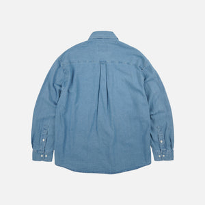 Frizmworks - BLEACHED DENIM UTILITY SHIRT - MID BLUE -  - Alternative View 1
