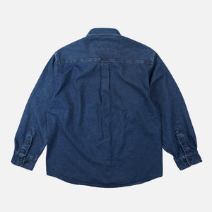 Frizmworks - BLEACHED DENIM UTILITY SHIRT - INDIGO -  - Alternative View 1