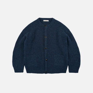 Frizmworks - BRUSHED WOOL ROUND CARDIGAN - INDIGO EAN -  - Main Front View