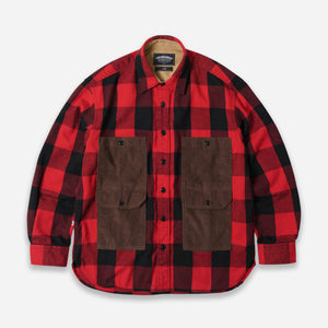 Frizmworks - BUFFALO HUNTING SHIRT JACKET - RED/BLACK -  - Main Front View