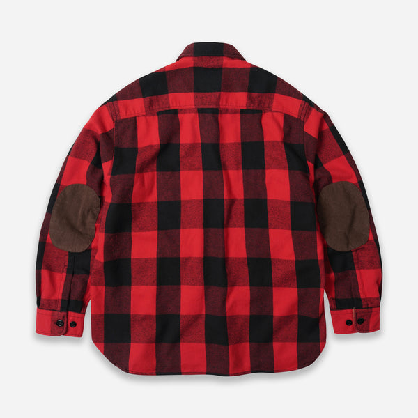 BUFFALO HUNTING SHIRT JACKET - RED/BLACK