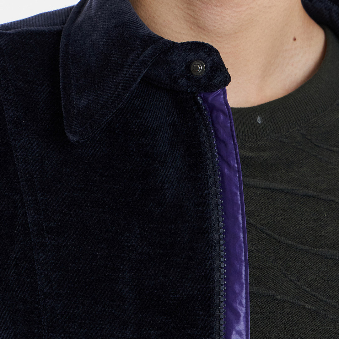 Unaffected Track Shirt Jacket - Dark Navy - The Great Divide