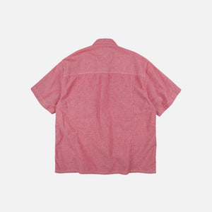 Frizmworks - CHAMBRAY BIG POCKET HALF SHIRT - RED -  - Alternative View 1