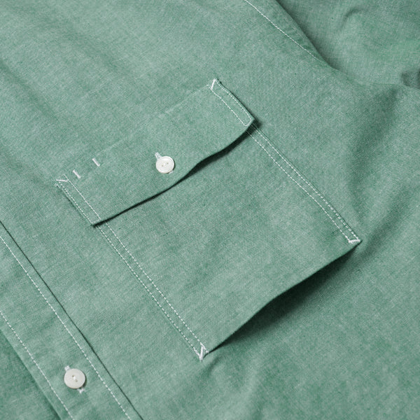 Frizmworks Cigarette Pocket Chambray Shirt - Green