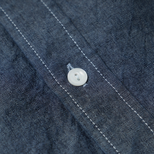 CIGARETTE POCKET CHAMBRAY SHIRT - INDIGO