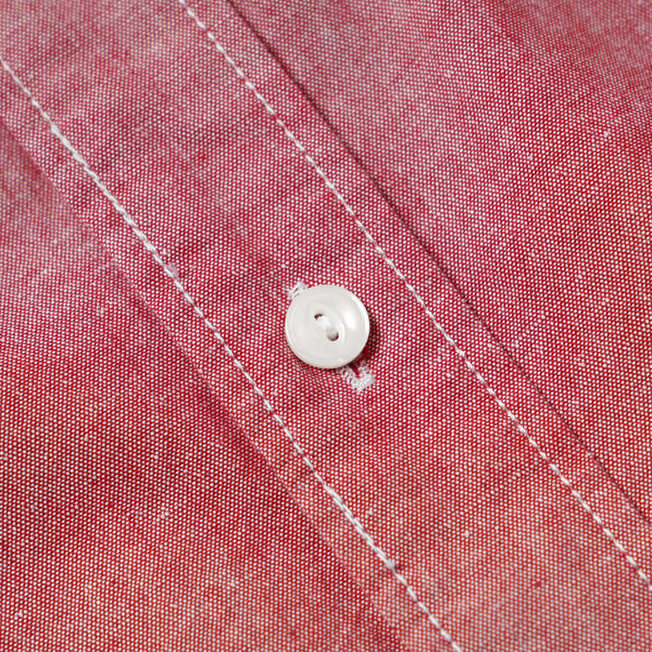 Frizmworks Cigarette Pocket Chambray Shirt - Red