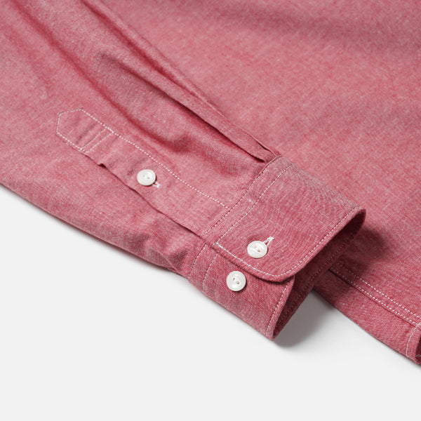 Frizmworks Cigarette Pocket Chambray Shirt - Red