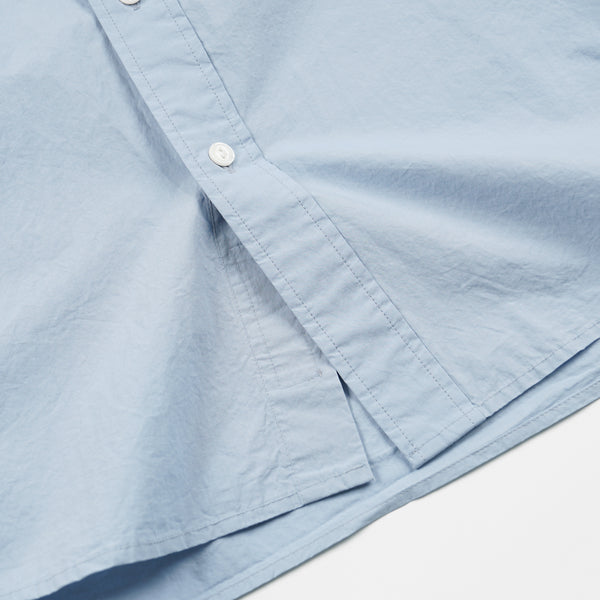 CIGARETTE POCKET TYPEWRITER SHIRT - SKY BLUE