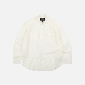 Frizmworks - CIGARETTE POCKET TYPEWRITER SHIRT - BUTTER -  - Main Front View