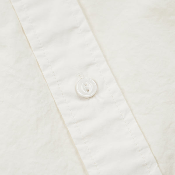 CIGARETTE POCKET TYPEWRITER SHIRT - BUTTER