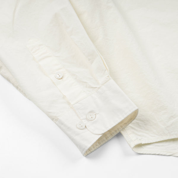 CIGARETTE POCKET TYPEWRITER SHIRT - BUTTER