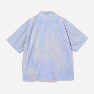 Pilgrim Surf + Supply - CLAUDE STRIPED SHIRT - SAX BLUE -  - Alternative View 1