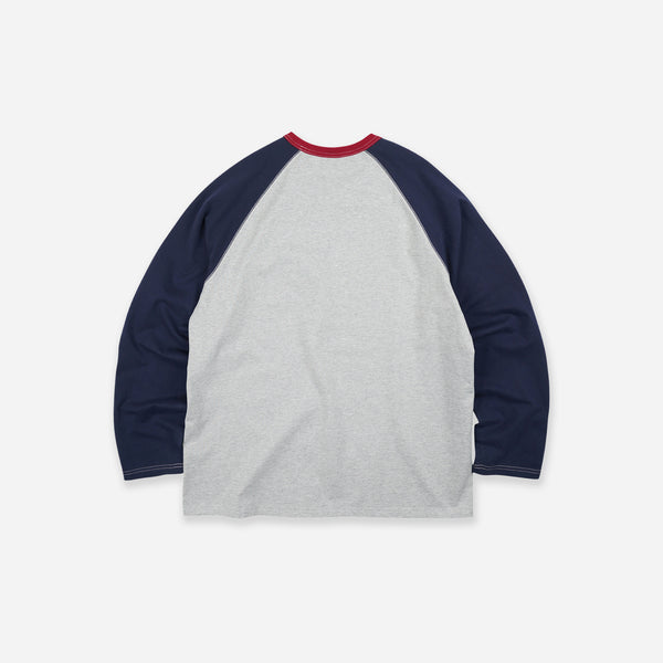 COLOUR BLOCK RAGLAN T-SHIRT - WHITE