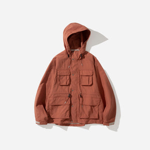 Uniform Bridge - MOUNTAIN PARKA JACKET - CORAL ORANGE -  - Main Front View