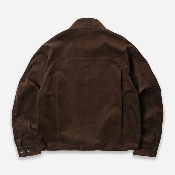 CORDUROY BUDDY HARRINGTON JACKET - BROWN