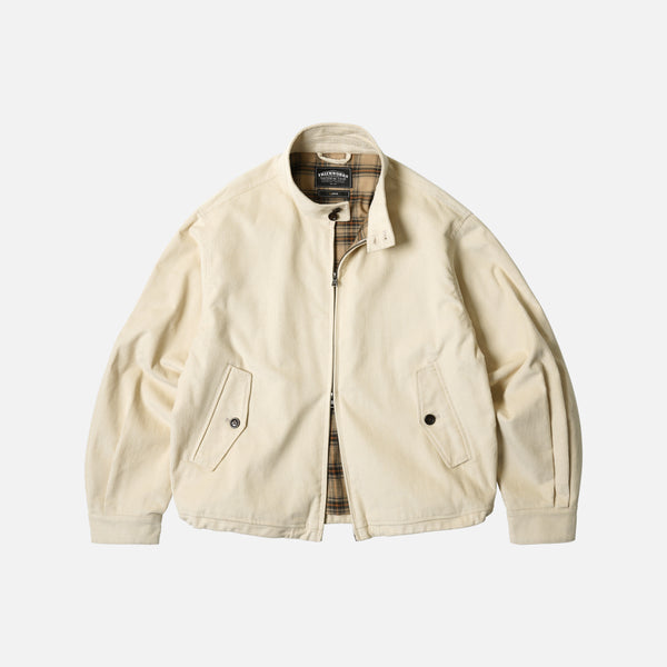 CORDUROY BUDDY HARRINGTON JACKET - CREAM