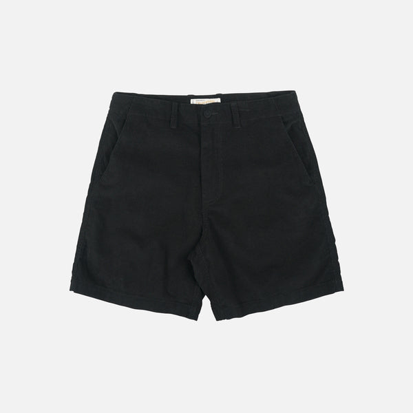 CORDUROY COMFORT SHORTS - BLACK