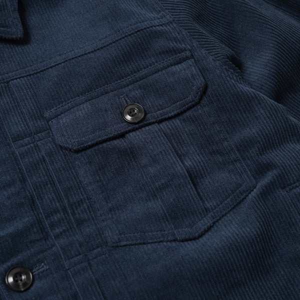 CORDUROY TRUCKER JACKET - NAVY