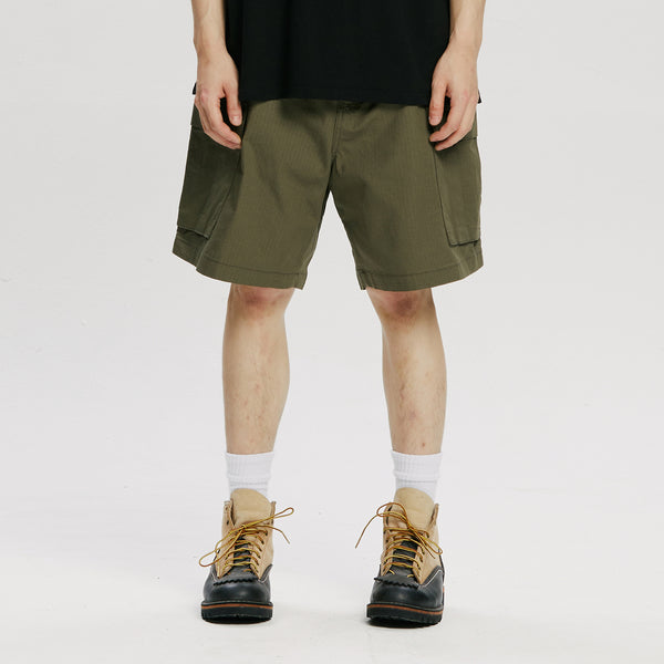 COTTON RIPSTOP BDU SHORTS - OLIVE