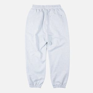 Frizmworks - COVER STITCH SWEAT PANTS - WHITE MELANGE -  - Alternative View 1