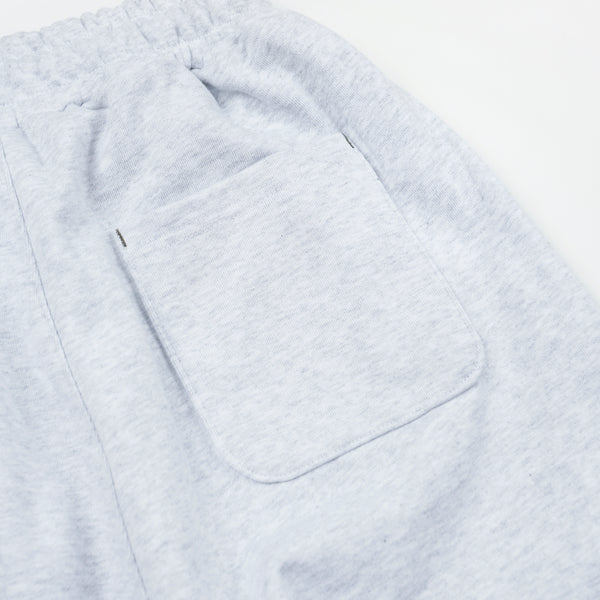 COVER STITCH SWEAT PANTS - WHITE MELANGE
