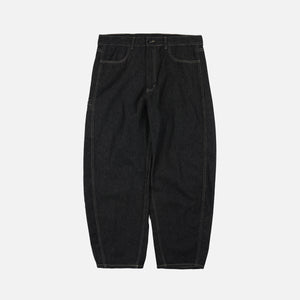 Frizmworks - CURVED DENIM PANTS - BLACK -  - Main Front View