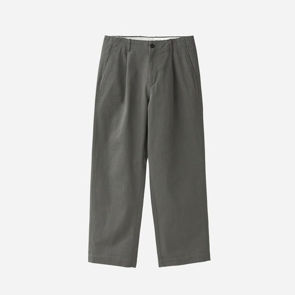 SLOB TWILL 2 PLEAT PANTS - MUD