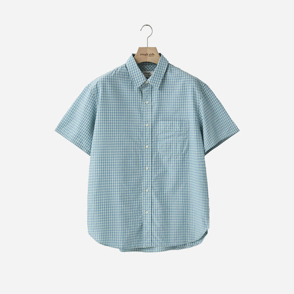 UNIT HALF SHIRT - BLUE CHECK