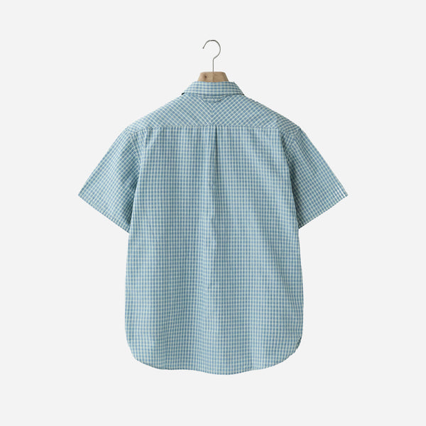 UNIT HALF SHIRT - BLUE CHECK