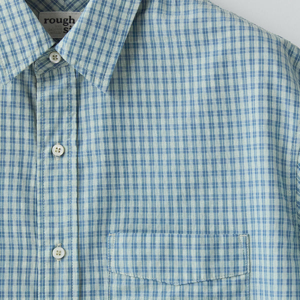 UNIT HALF SHIRT - BLUE CHECK