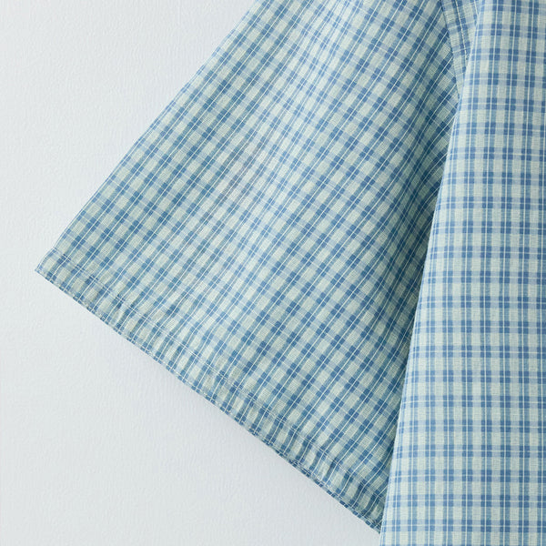 UNIT HALF SHIRT - BLUE CHECK