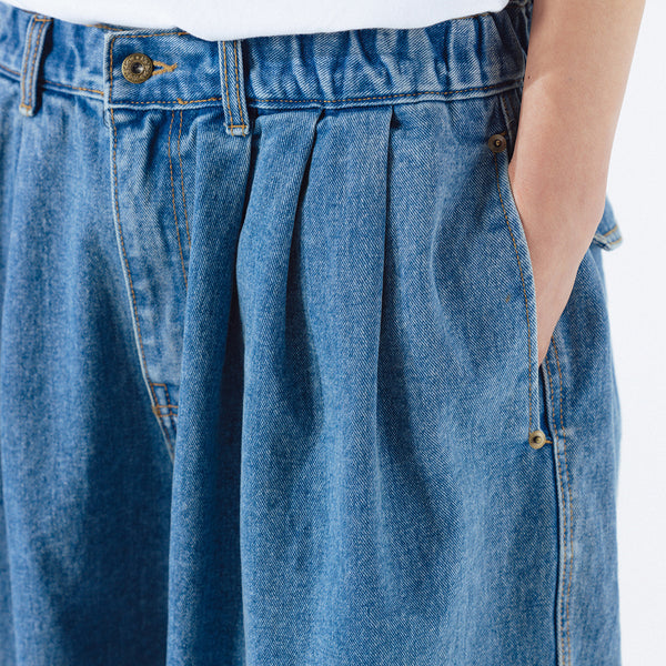 STONE VINTAGE DENIM BALLOON PANT - LIGHT BLUE