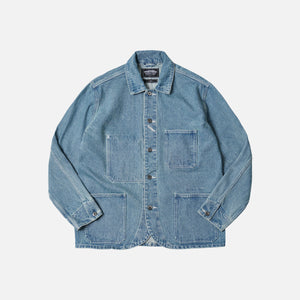 Frizmworks - DENIM CHORE JACKET - LIGHT BLUE -  - Main Front View