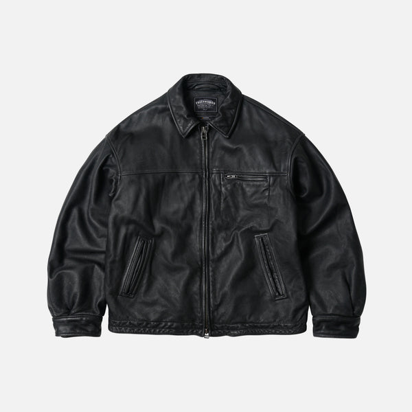 Frizmworks Destroyed Cowhide Leather Jacket - Black